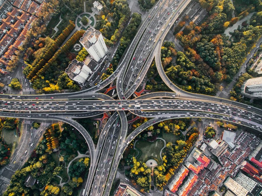 Othofoto Othofoto einer Straßenkreuzung